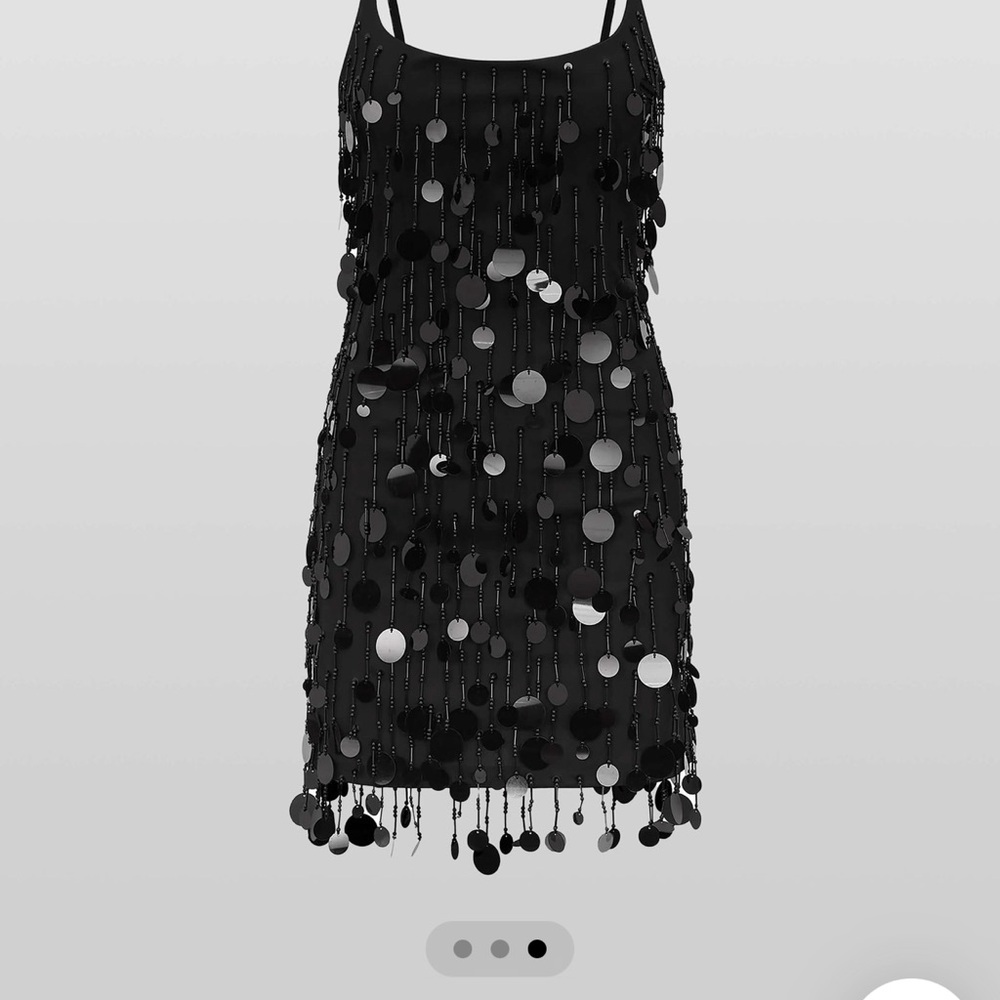 Rat & Boa Black Sequin Dress
